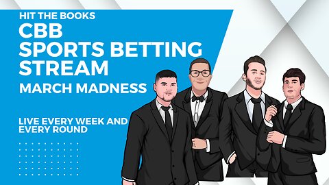 March Madness Sports Betting Stream - Selection Sunday - Hit The Books Podcast - LIVE