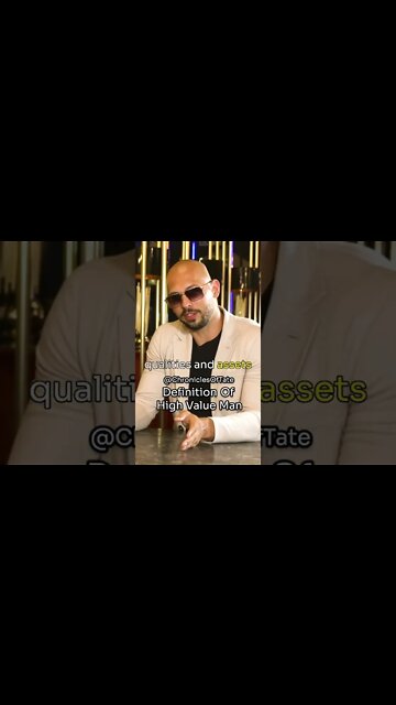 Andrew Tate's Definition Of A ‘High Value’ Man👔🕶