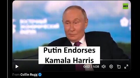 Putin endorses Kamala for president