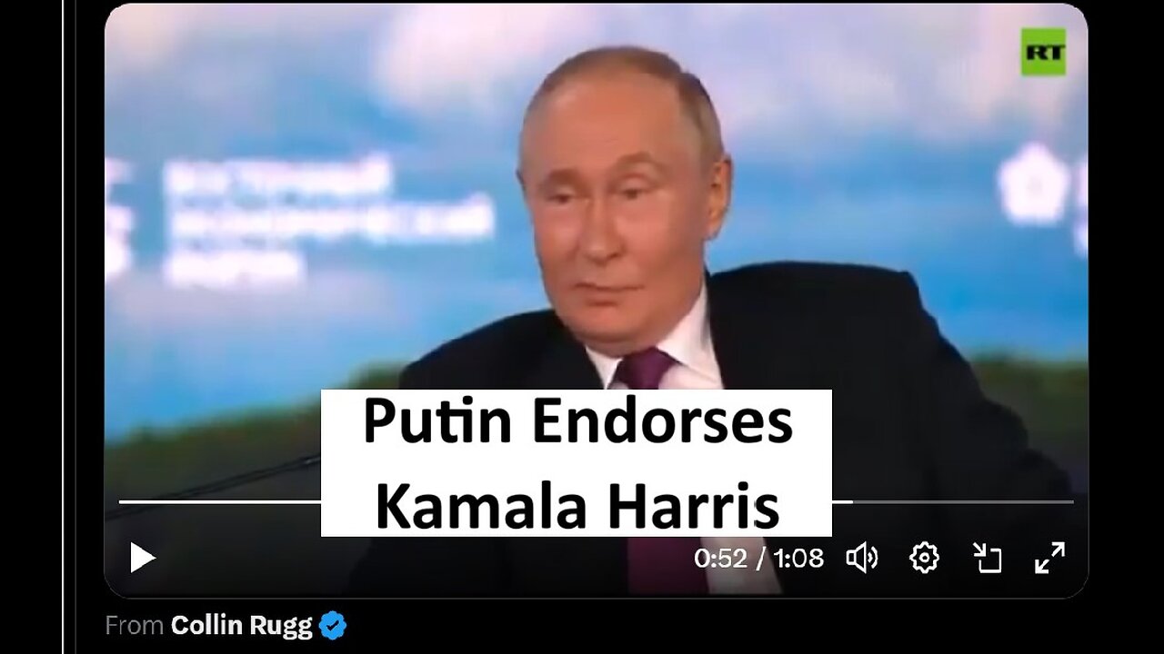 Putin endorses Kamala for president