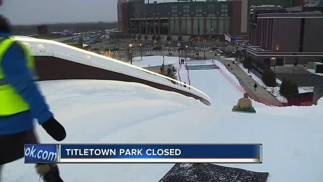 Titletown Park closed again because of the cold