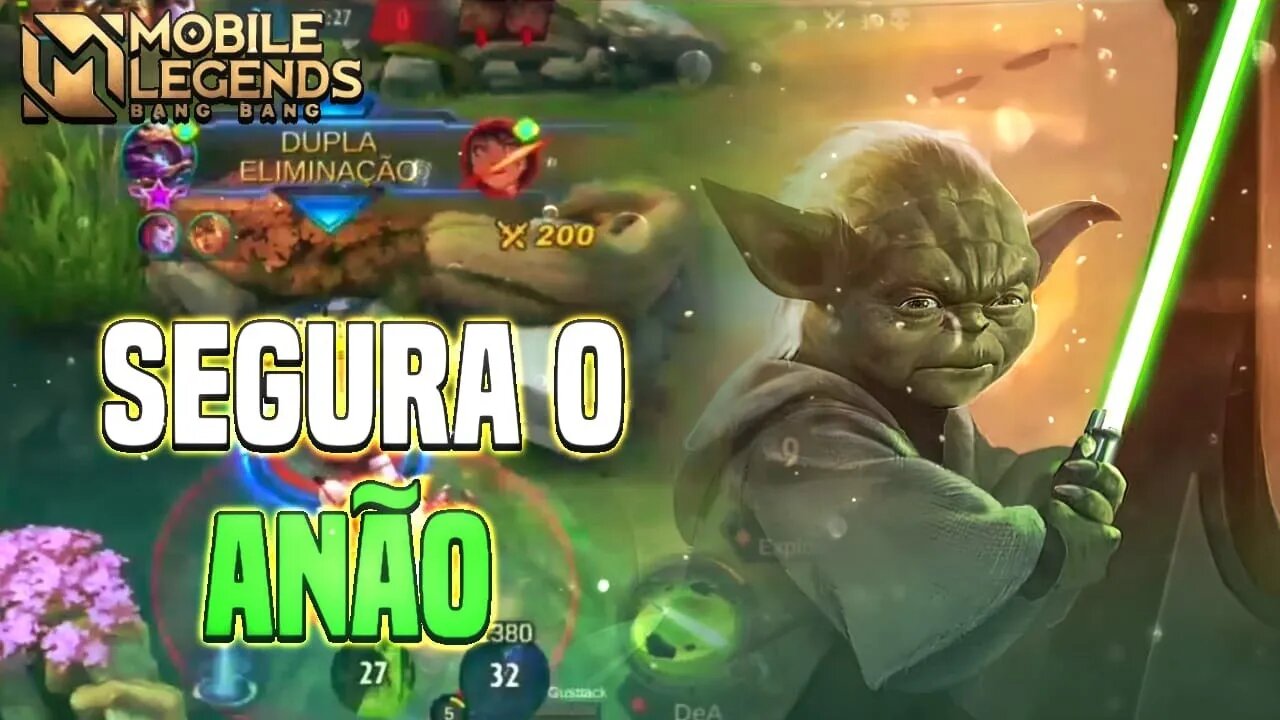 PEGUEI A SKIN DO YODA E CARREGUEI O JOGO COM ELE | CYCLOPS GAMEPLAY | MLBB