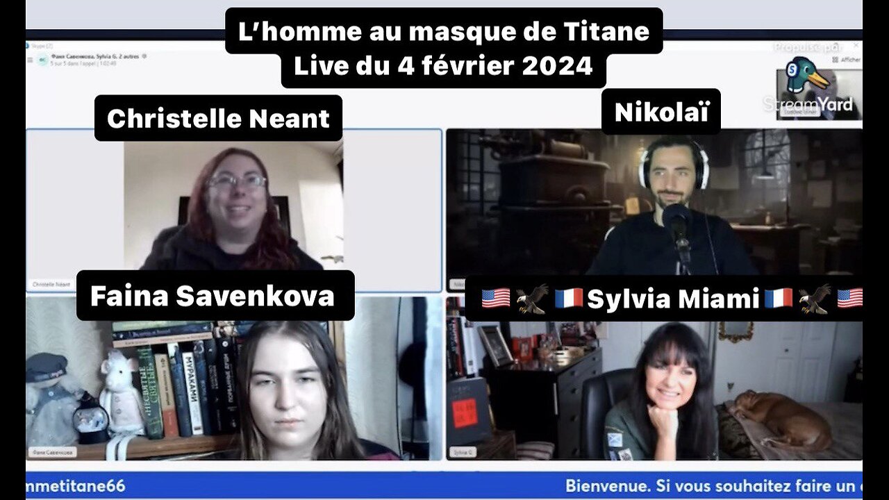 ITV Christelle Néant et Faina Savenkova, avec Nikolaï et Sylvia Miami : l’Homme au Masque de Titane