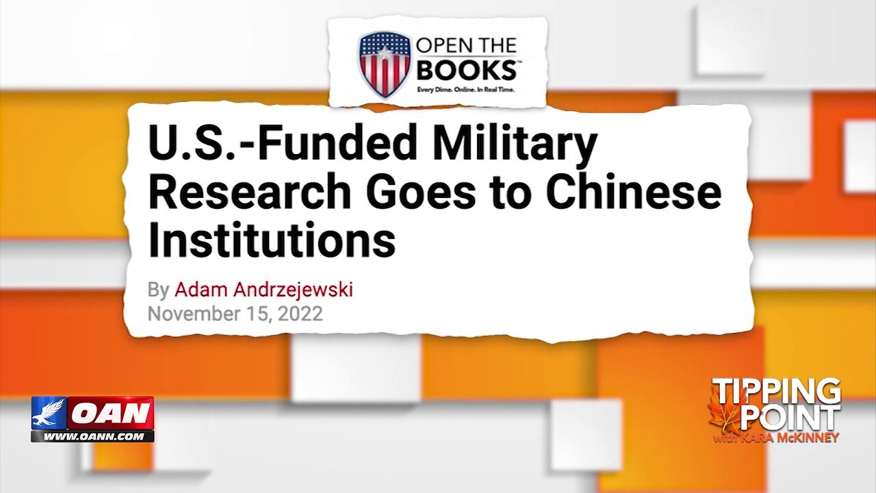 Tipping Point - U.S.-Funded Military Research Goes To Chinese Institutions