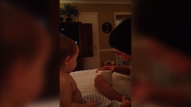 Magic Trick Blows Baby's Mind