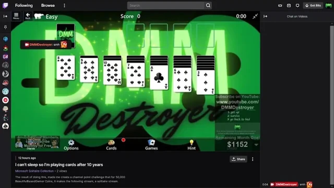 Origin of the 50,000 point Solitaire meme on Twitch