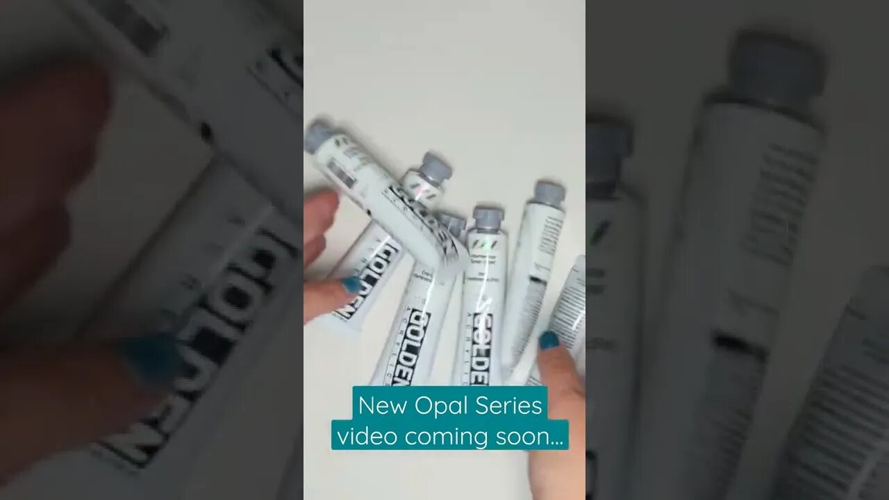 New Opal Series video coming soon...testing Golden Interference Paints