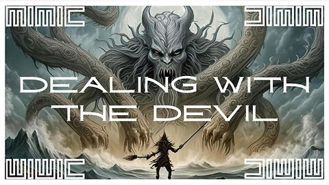 Dealing with the Devil - Mimic - AI Music and Art w/ Audio Visualizer and Lyrics