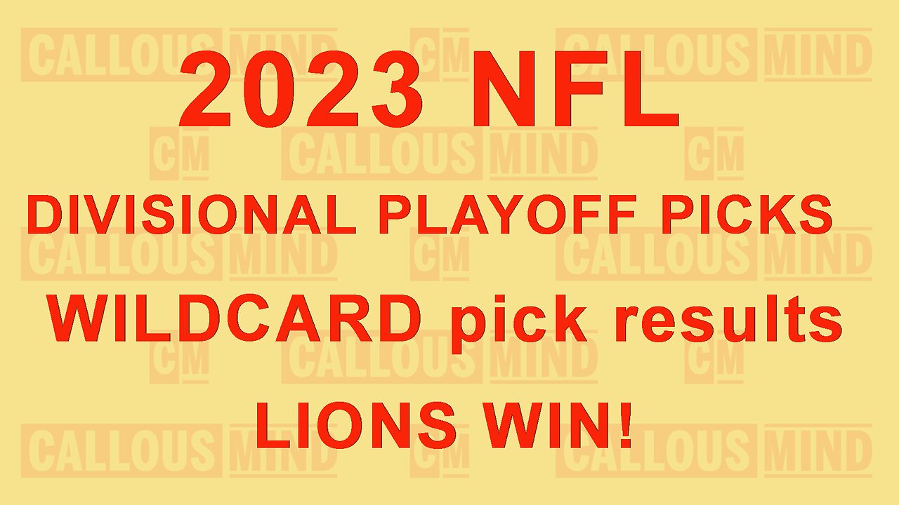 2023 National Football League Divisional Playoff Predictions - Wildcard pick results