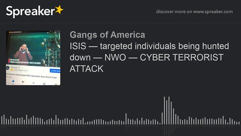 ISIS — targeted individuals being hunted down — NWO — CYBER TERRORIST ATTACK