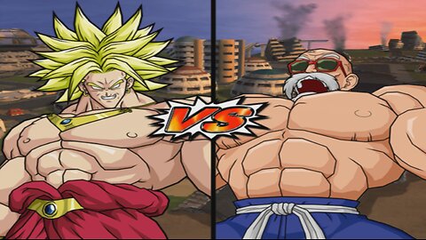 Broly(DBZ) VS Master Roshi - DBZ Budokai Tenkaichi 4