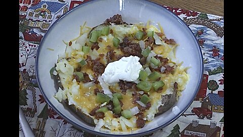 loaded baked potato (oven edition)