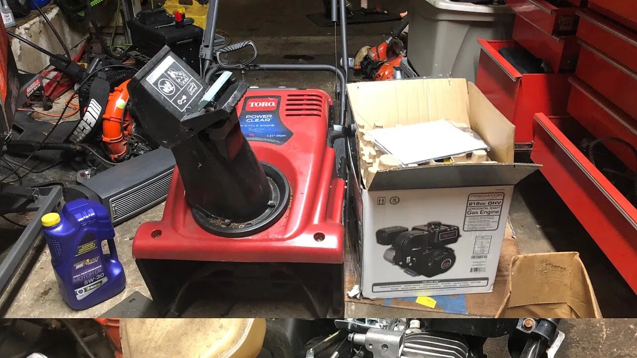YOUTUBE'S FIRST 212CC PREDATOR SWAPPED SINGLE STAGE SNOW BLOWER! BAD A$$ BEAST!