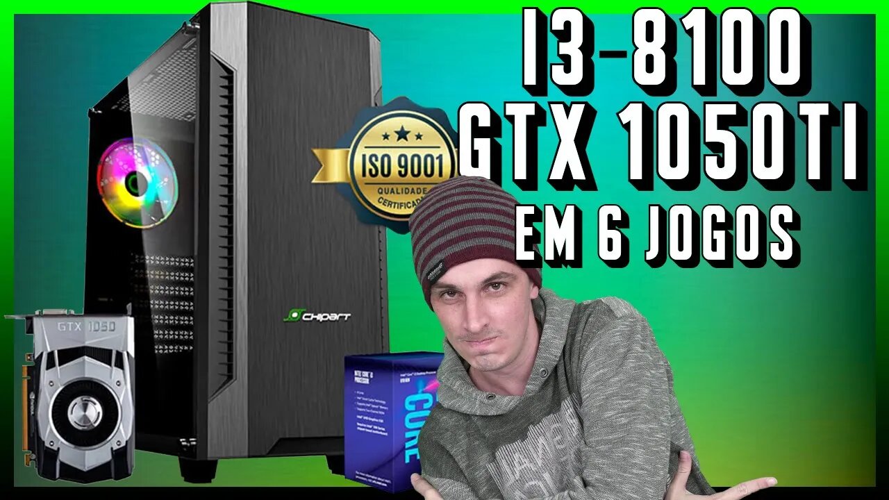 PC GAMER LEVEL ONE - I3 8100 + GTX 1050TI - Teste em jogos