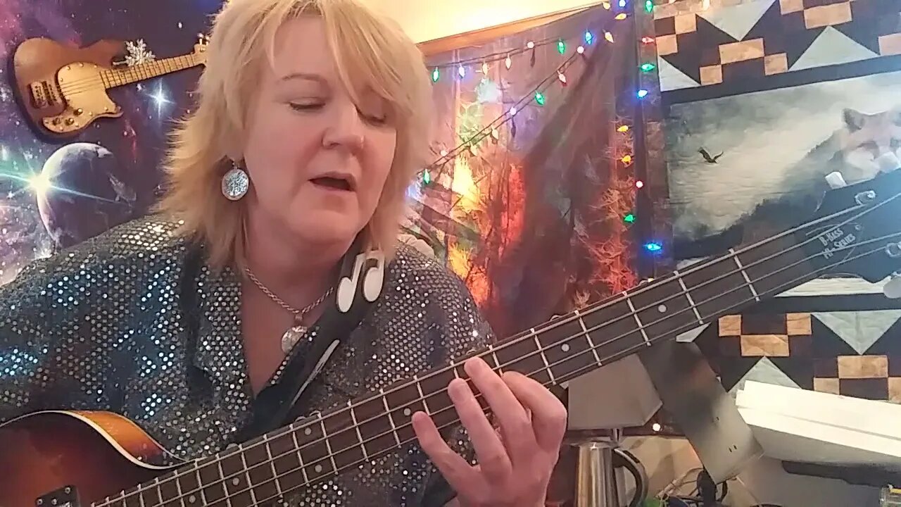Neon Moon- Brooks and Dunn bass guitar lesson by Cari Dell