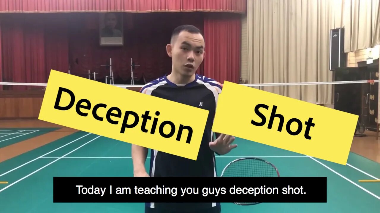 Badminton Fake Action Deception Trick Shot (Chinese with English Subtitles)