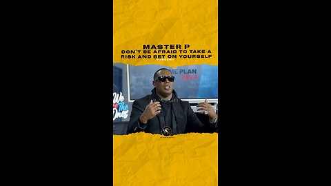 @masterp Don’t be afraid to take a risk and bet on yourself