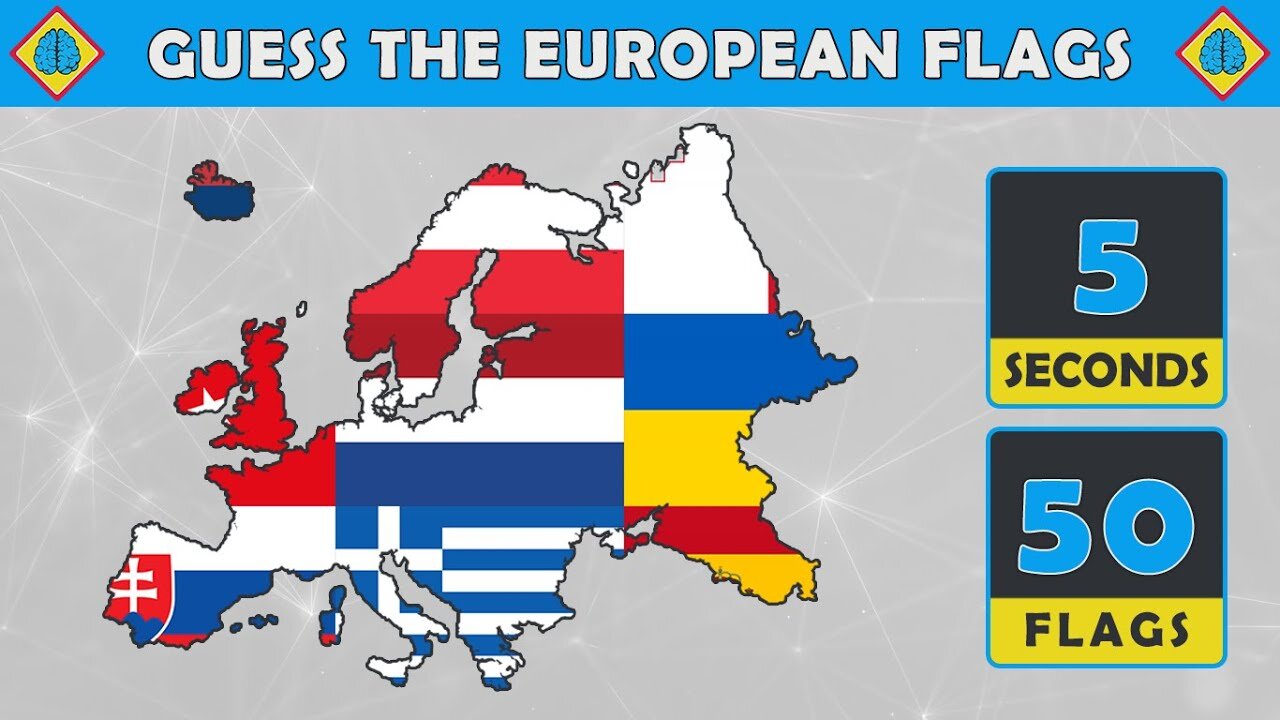 Can U name all 50 Flags of Europe?