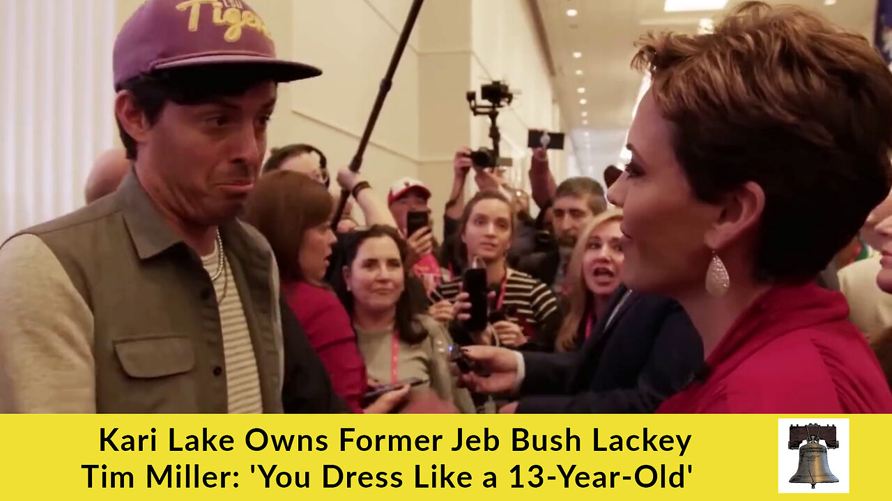 Kari Lake Owns Former Jeb Bush Lackey Tim Miller: 'You Dress Like a 13-Year-Old'