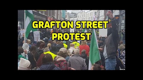 STEPHENS GREEN PROTEST - GRAFTON STREET PROTEST - NINJA KNIGHT