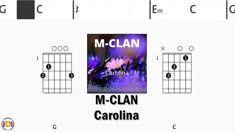 M CLAN Carolina GUITAR CHORDS & LYRICS