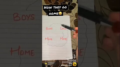 how they go home boys vs girls