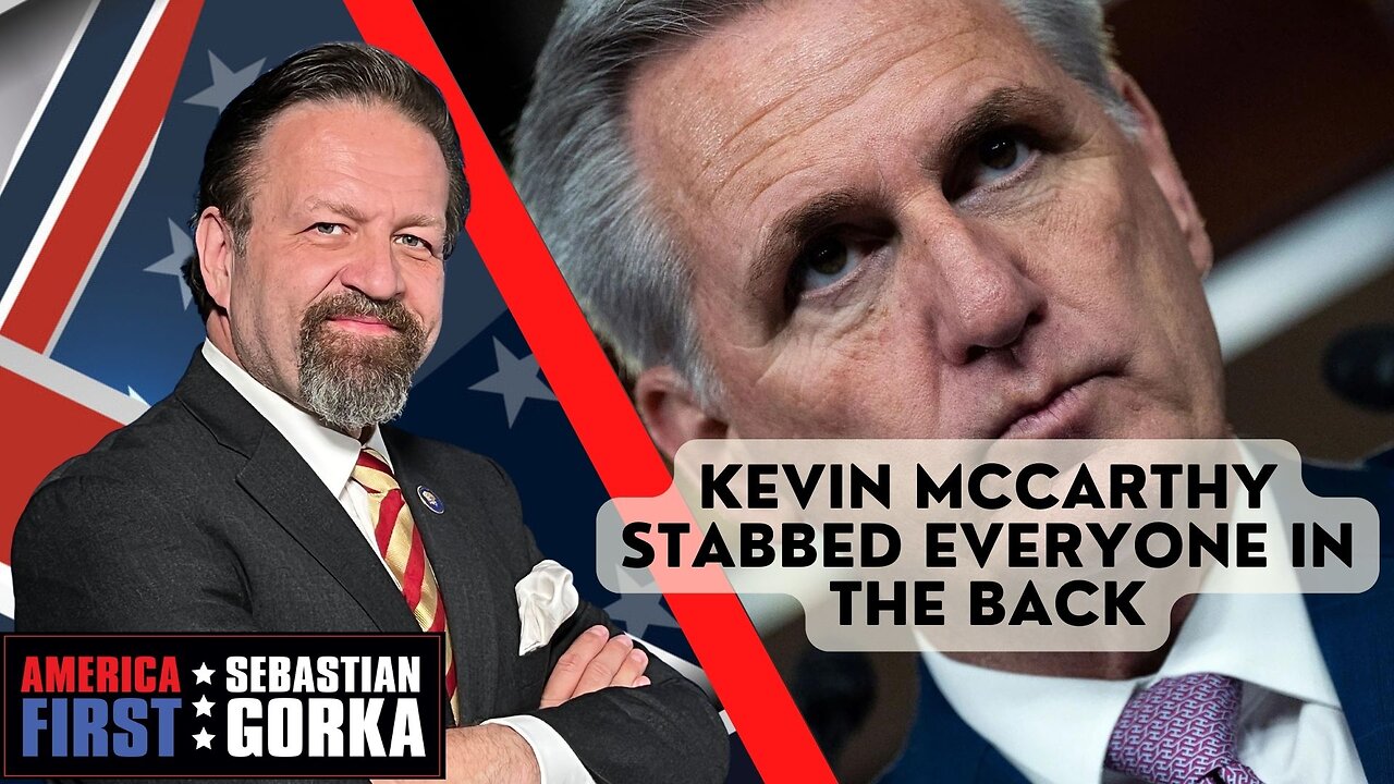 Kevin McCarthy stabbed everyone in the back. Rep. Matt Gaetz with Sebastian Gorka