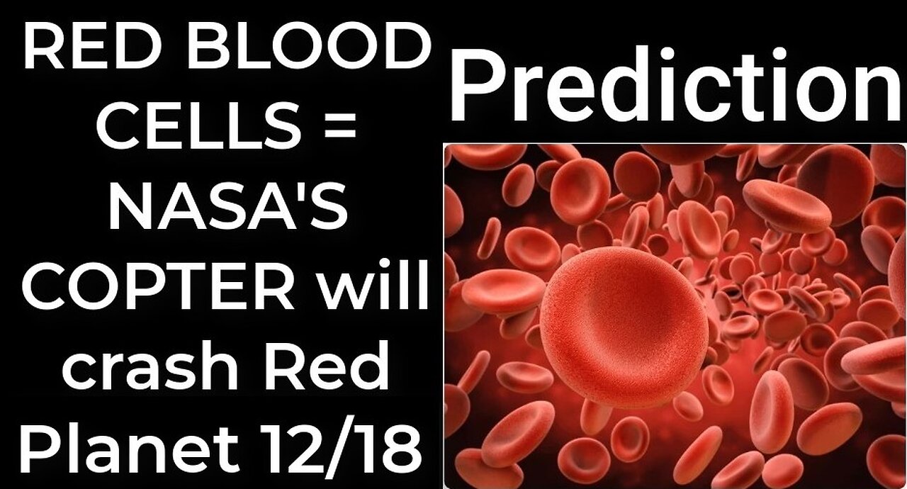 Prediction - RED BLOOD CELLS = NASA'S COPTER will crash RED PLANET Dec 18