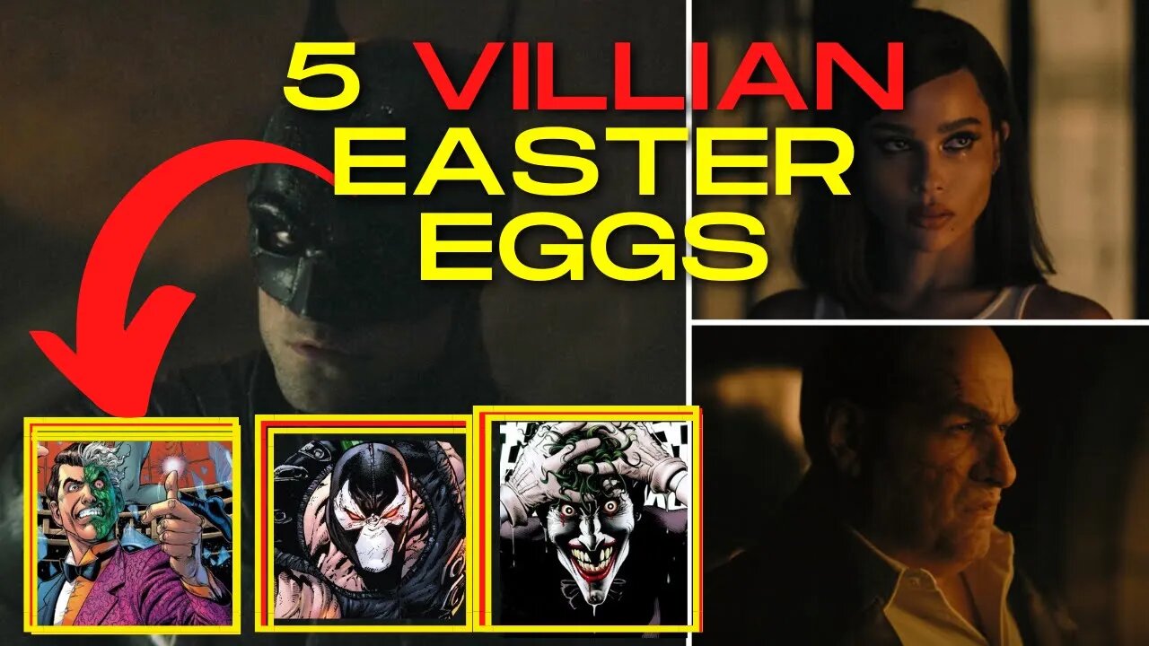 TOP 5 VILLIAN EASTER EGGS IN THE BATMAN! Who is the next VILLIAN in the BATMAN! Who is the Joker?