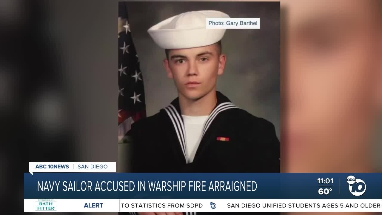 Arraigned: Navy sailor accused of starting fire on USS Bonhomme Richard