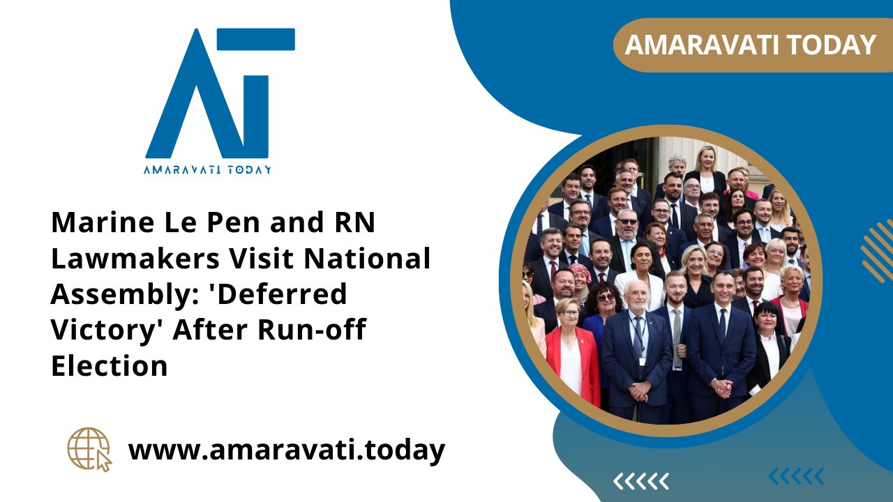 France - Marine Le Pen and RN Lawmakers Visit National Assembly | Amaravati Today News