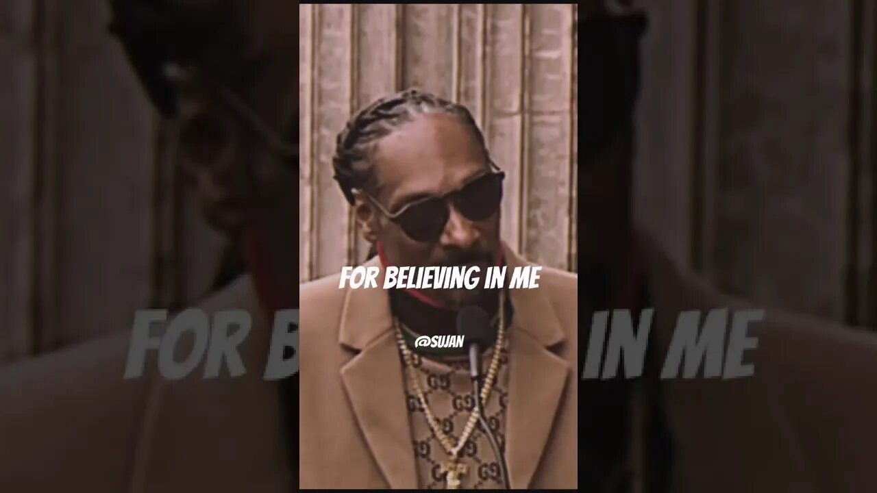Snoop dogg i wanna thank me! showing gratitude to thyself.