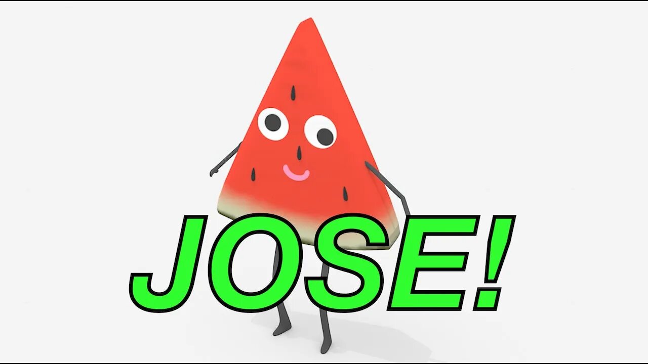 Happy Birthday JOSE! - WATERMELON Birthday Song