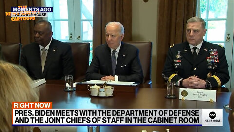 Biden refuses to take questions as his handlers scream in desperation for reporters to leave.