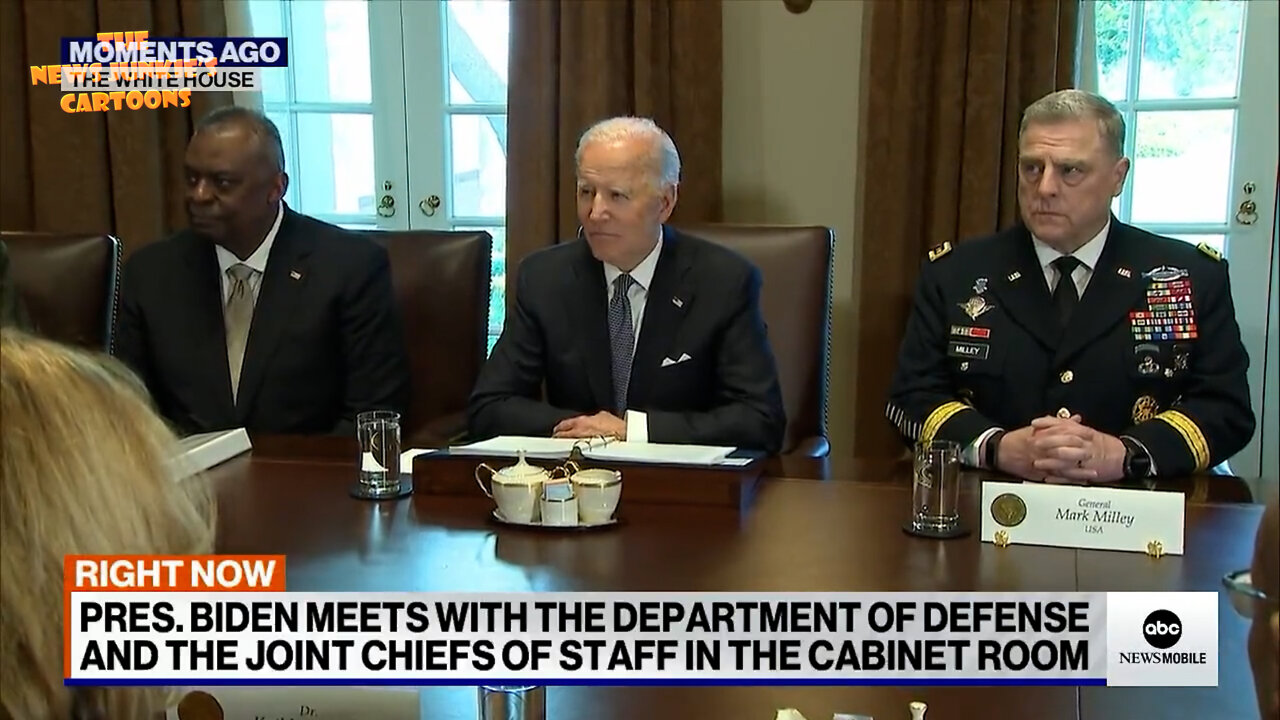Biden refuses to take questions as his handlers scream in desperation for reporters to leave.