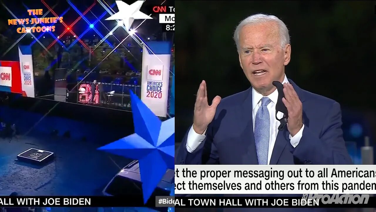 Biden: Social distancing only when the cameras are rolling.