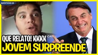 JOVEM FAZ SURPREENDENTE DECLARAÇÃO SOBRE BOLSONARO // Será no primeiro turno? // Renato Barros