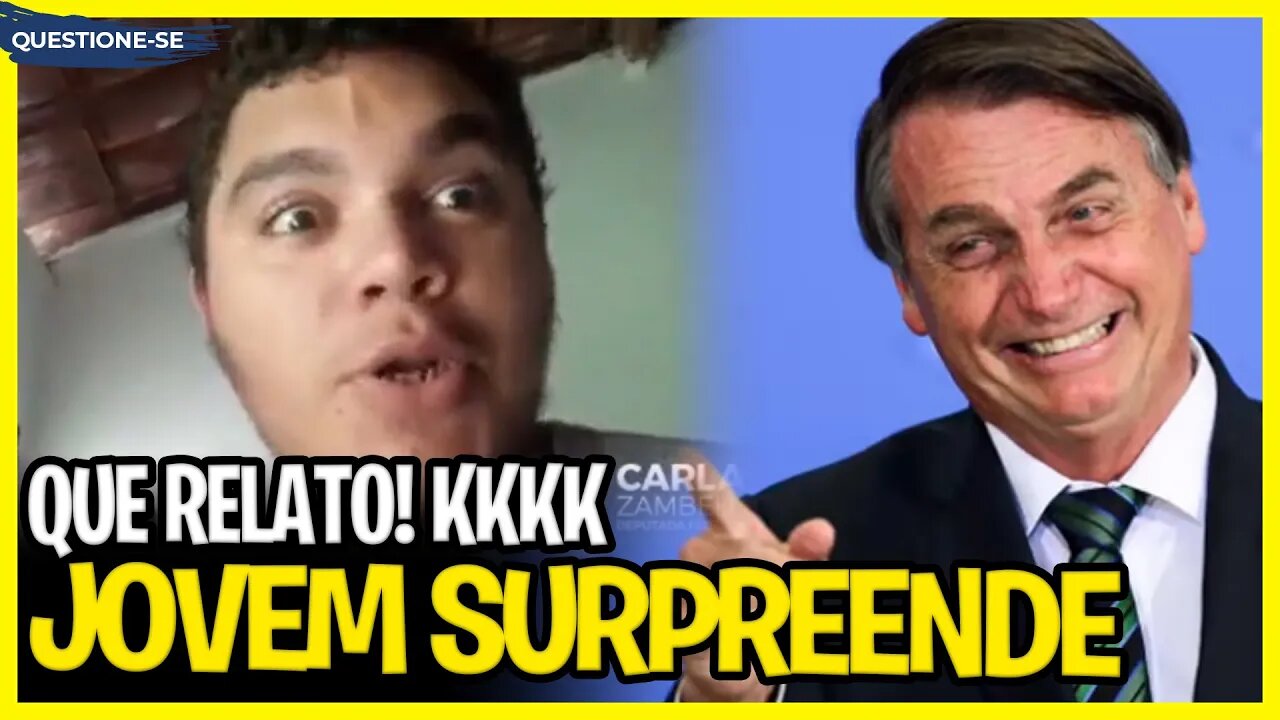 JOVEM FAZ SURPREENDENTE DECLARAÇÃO SOBRE BOLSONARO // Será no primeiro turno? // Renato Barros