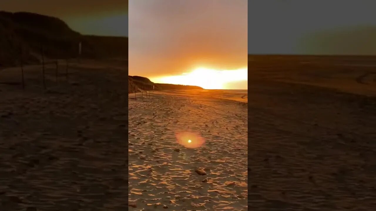Suns rays on the beach
