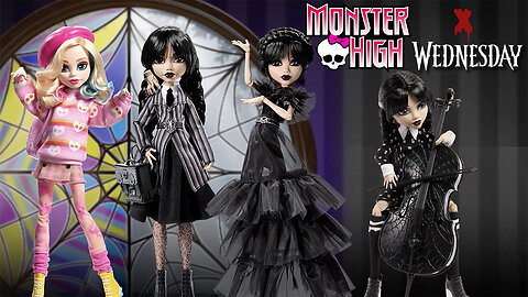 Monster High X Wednesday Addams Crossover Doll Series Preview