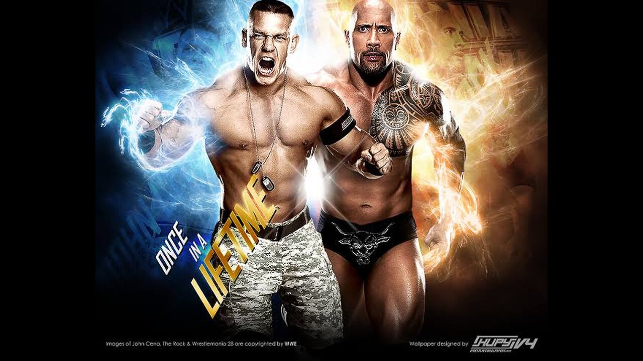 Once In A Life Time #therock vs #johncena