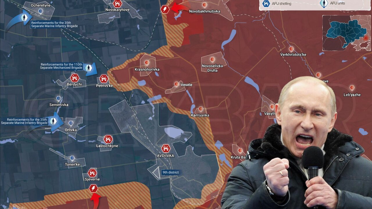 Ukraine Russian War, Battles and Map for April 10, 2023, Russian Focuses on Avdiivka