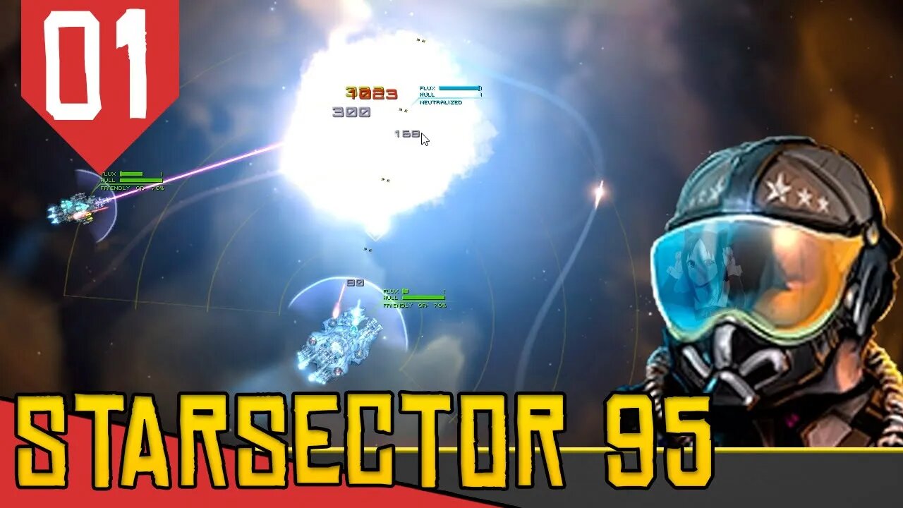 Dinâmica do MOUNT & BLADE Espacial com Mercenarios! V0.95 - Starsector #01 [Gameplay PT-BR]