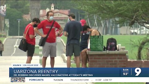 UArizona discusses mask requirements and vaccinations