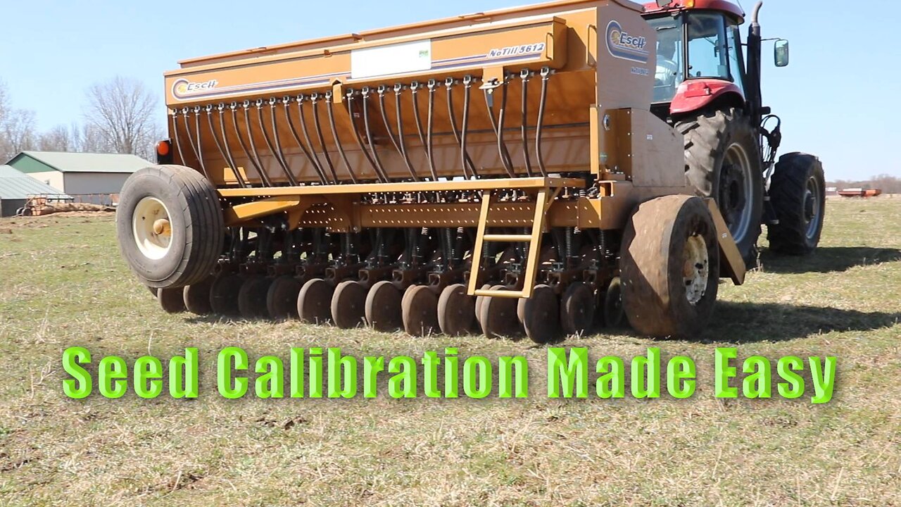 Seed Calibration Made Easy Using the Esch 5612 Planter