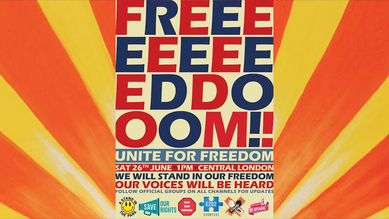 London Unite For Freedom March 26th June 2021