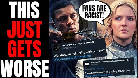 Amazon Is DESPERATE To Stop Rings Of Power BACKLASH From Fans | You're RACIST If You Don't Like It!