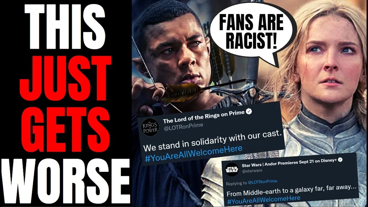 Amazon Is DESPERATE To Stop Rings Of Power BACKLASH From Fans | You're RACIST If You Don't Like It!