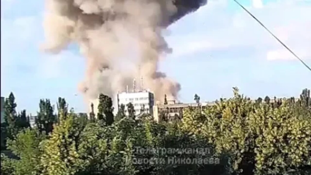 Arriving Side By Side 2 Cruise Missiles Hit Ukrainian Military Facility In Nikolaev Early Today