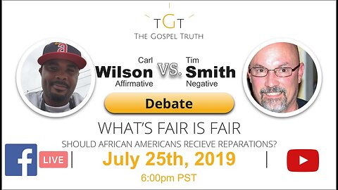 Carl Wilson Vs Tim Smith: Should Africans Americans Receive Reparations?